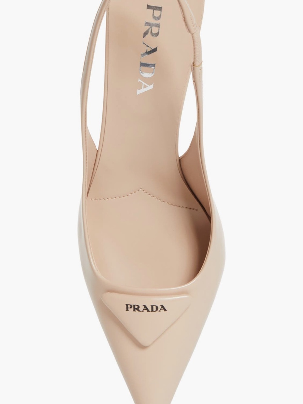 Prada Modellerie Pointed Toe Slingback Pump Size 38.5 - Picture 5 of 8